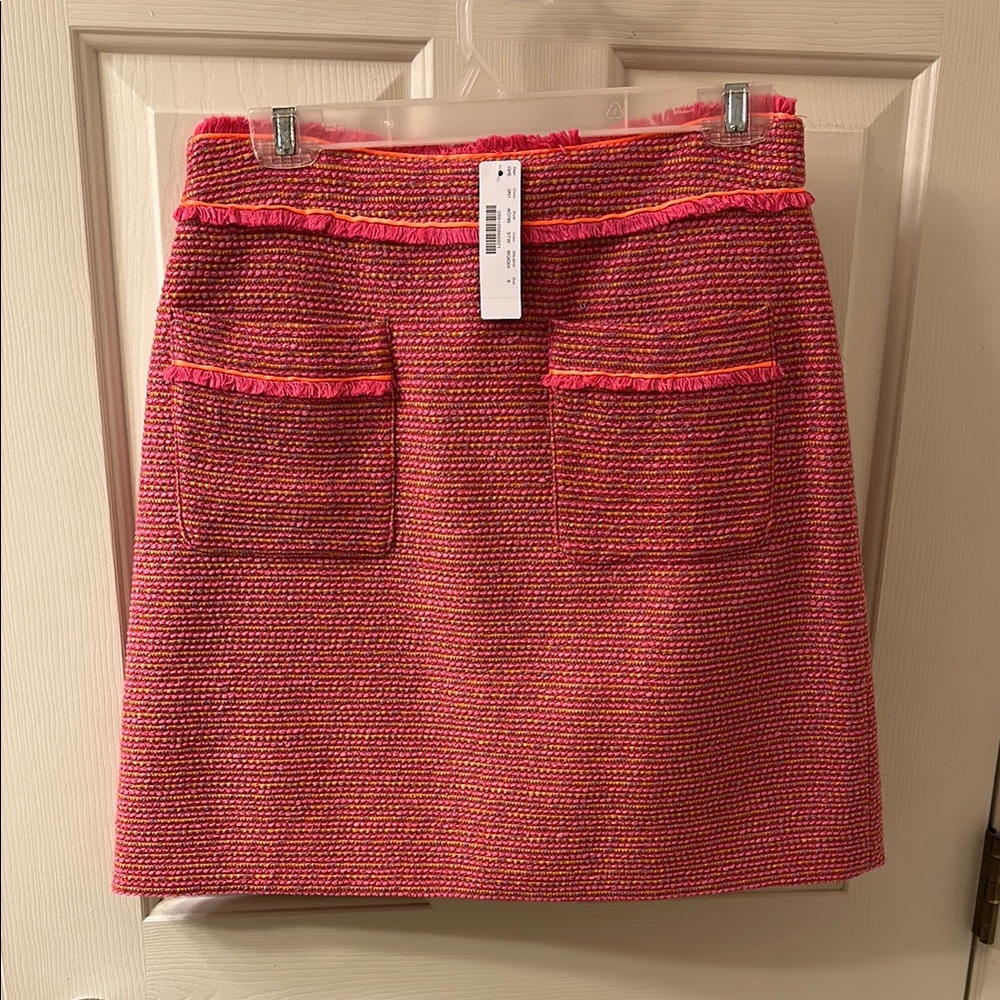 J.Crew Tweed Mini Skirt with Ruffled Details - NWT